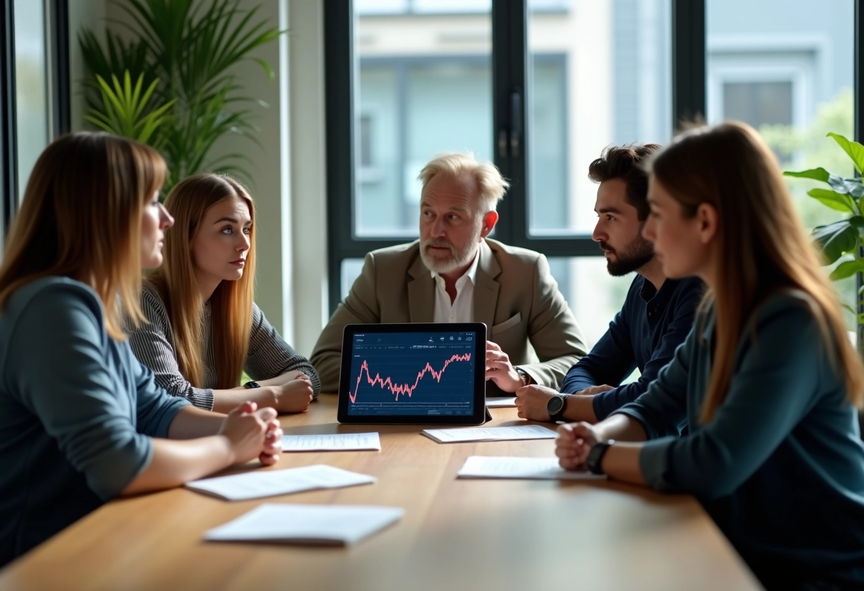 Groupe diversifié discutant autour d