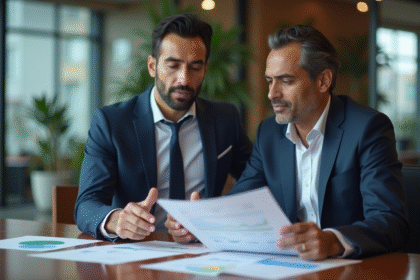 Homme d'affaires sud-asiatique en réunion