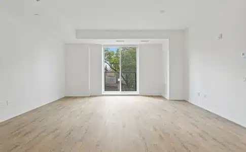 white wooden framed glass door